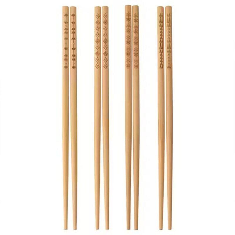 

DXB Gadgets 4-Pair Bamboo Chopsticks, Brown