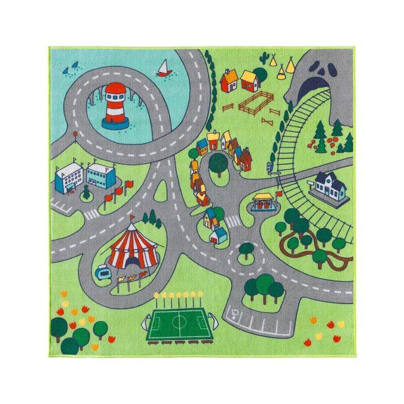 

DXB Gadgets Non-Slip Modern Area Rug, 130x133cm, Multicolour