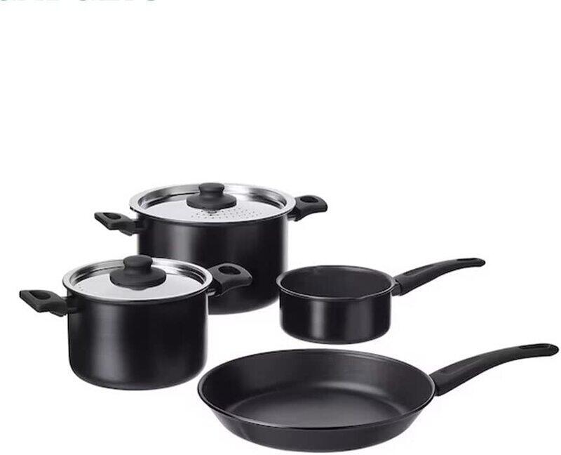 

DXB Gadgets 5-Piece Cookware Set, Black