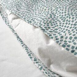 DXB Gadgets 2-Piece Duvet Cover Set, 1 Duvet + 1 Pillowcase, 150 x 200cm/50 x 80cm, White/Blue