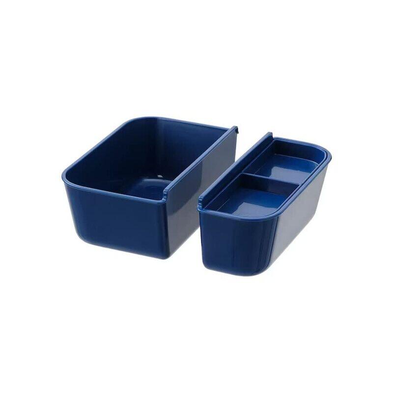 

DXB Gadgets Food Container, 2 Piece, Dark Blue