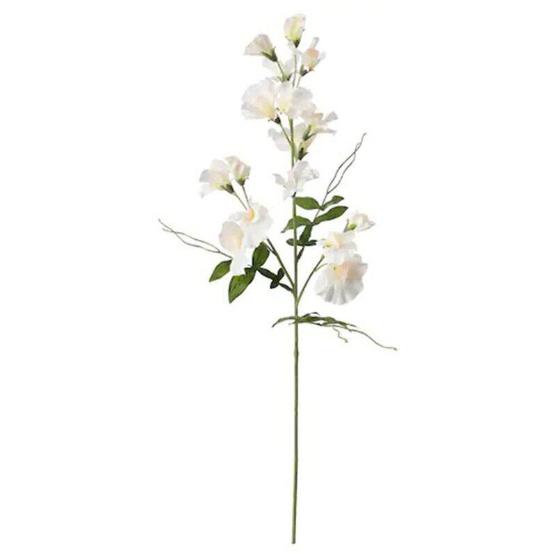 

DXB Gadgets Sweet Pea Indoor & Outdoor Artificial Flower Plants, 60cm, White