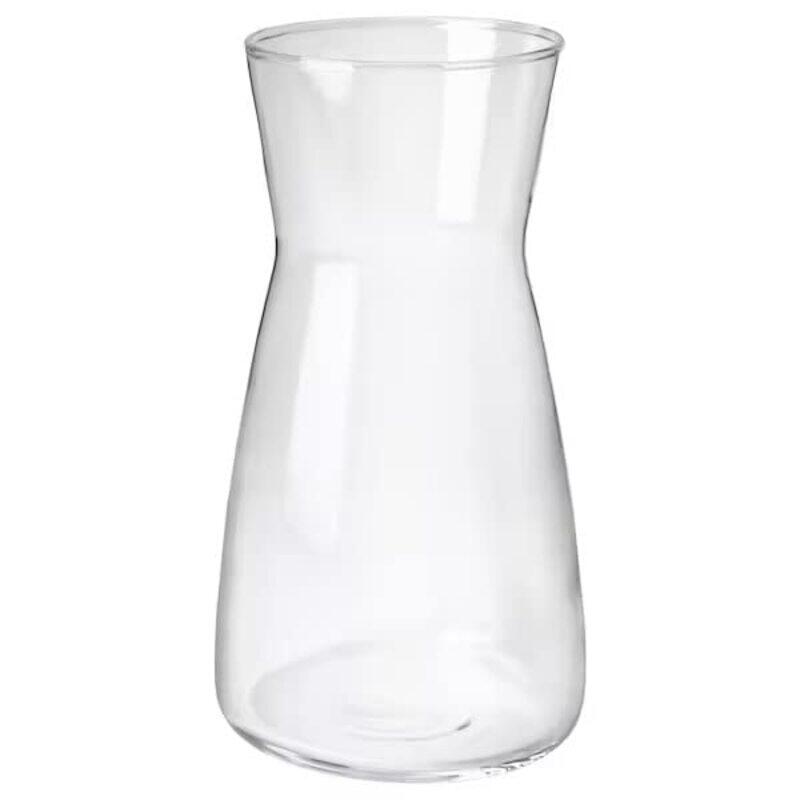 

DXB Gadgets Carafe Glass Flower Vase, 1L, Clear