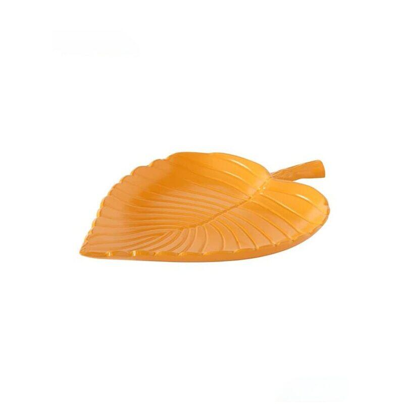 

DXB Gadgets Decorative Kitchen Leaf Plate, 21 x 26cm, Yellow