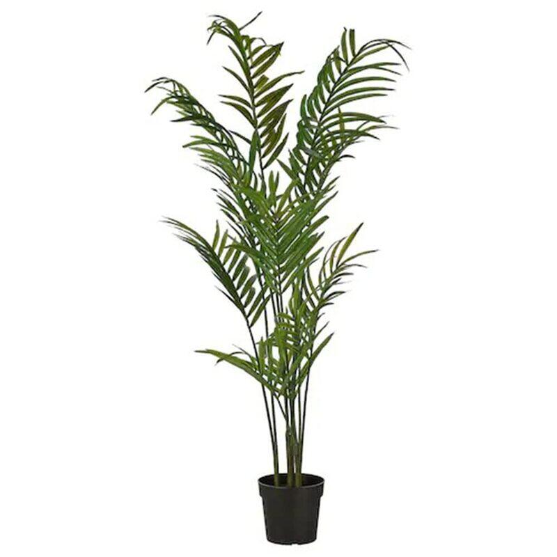 

DXB Gadgets Fejka Kentia Palm Indoor & Outdoor Artificial Potted Leaf Plants, 23cm, Green