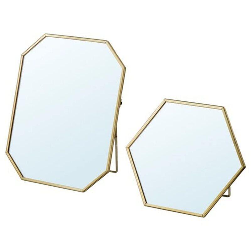 

DXB Gadgets 2-Piece Mirror, Gold
