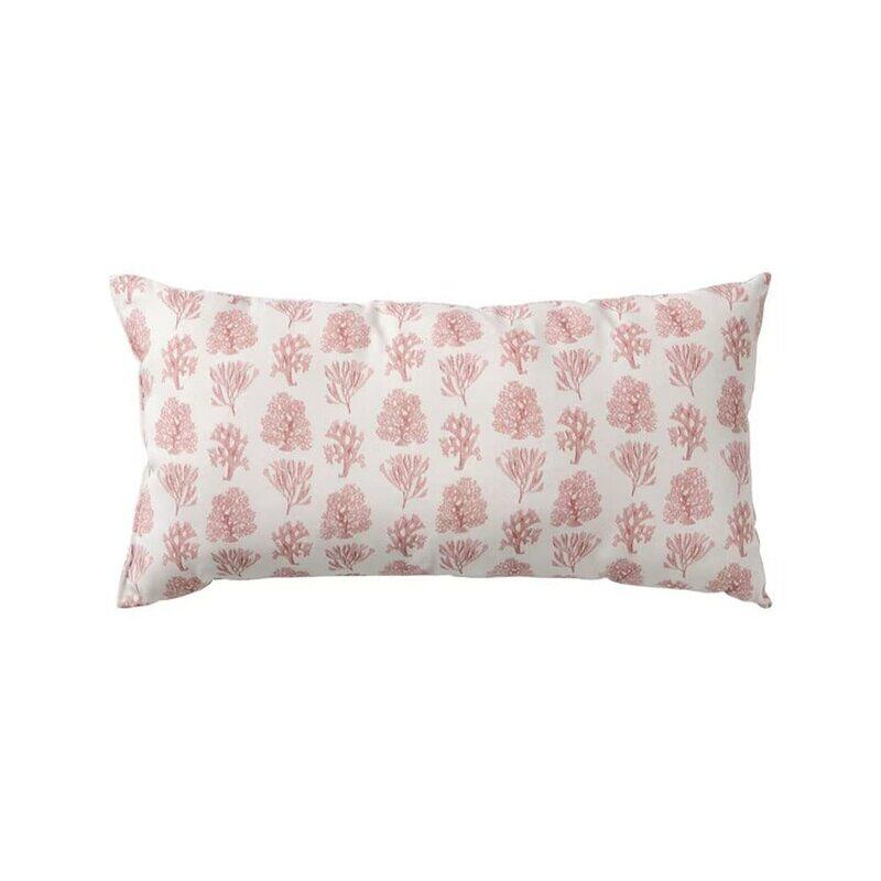 

DXB Gadgets 100% Cotton Cushion, White/Pink