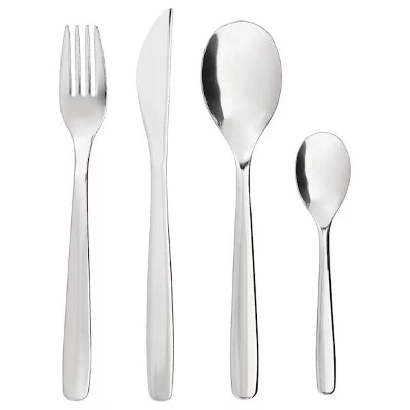 

DXB Gadgets 16-Piece Stainless Steel Cutlery Set, Silver