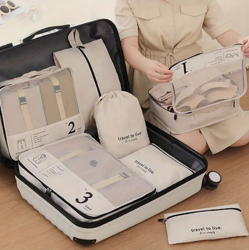 7pcs Premium Travel Packing Cube Set - Ultra-Organized, Durable, and Portable Solution for Efficient Travel