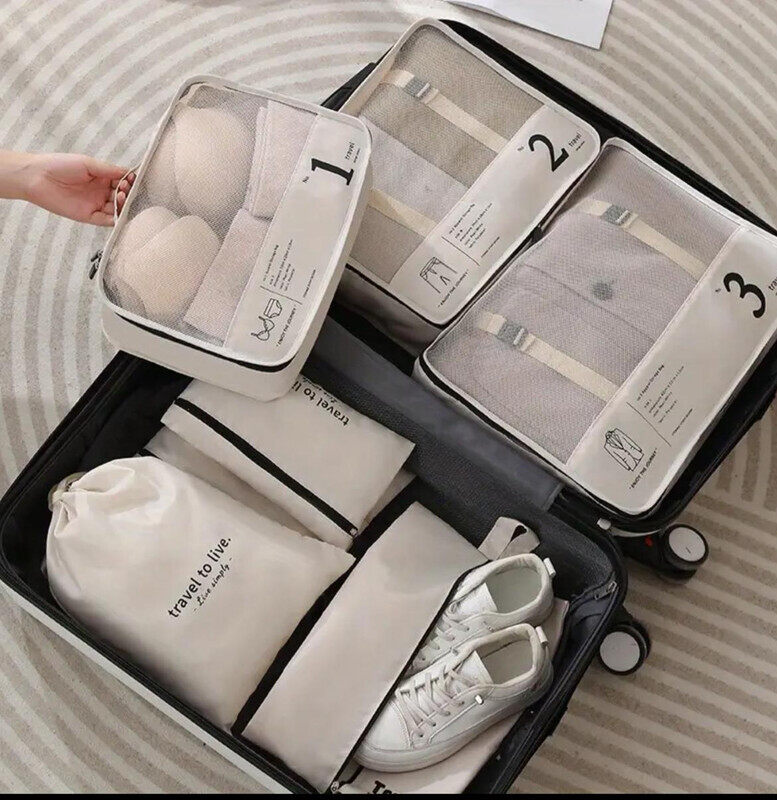 7pcs Premium Travel Packing Cube Set - Ultra-Organized, Durable, and Portable Solution for Efficient Travel