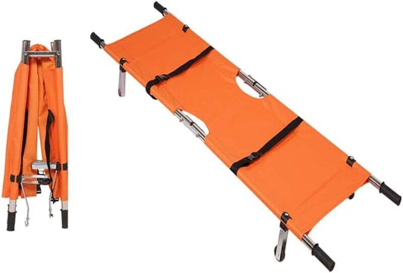 

1 By One Foldable Stretcher with Wheels Orange