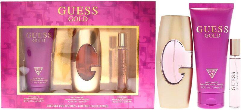 

GUESS Gold for Women EDP Perfume 75ml + 200ml Bl + 15ml Mininture Gift Set