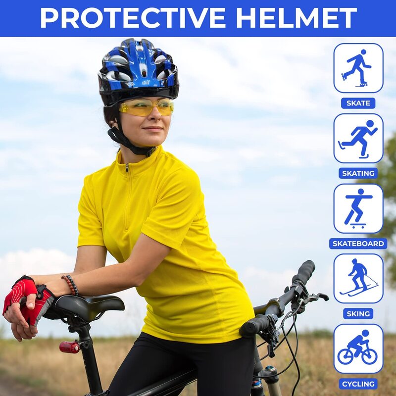 Reflective Safety Jacket & Safety Helmet for Electric Scooter Riders. Adjustable Vest Belt And Breathable Helmet for Scooters. Reflective Vest for Scooter & Cycling. Bicycle Helmet