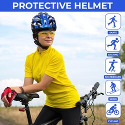 Reflective Safety Jacket & Safety Helmet for Electric Scooter Riders. Adjustable Vest Belt And Breathable Helmet for Scooters. Reflective Vest for Scooter & Cycling. Bicycle Helmet