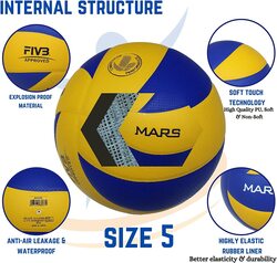 Mars Sports Volleyball Soft Touch Volley Ball Official Size 5 Outdoor Indoor Beach Gym Game Ball New