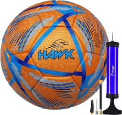 Hawk Match Football Soccer Ball with Air Pump & Accessories