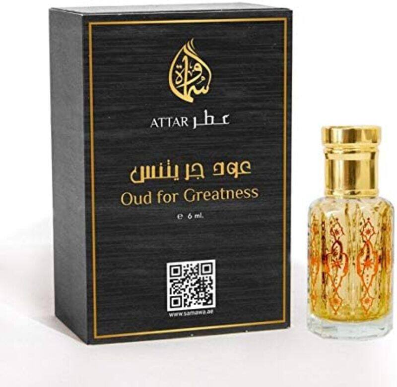 

Samawa Oud for Greatness Attar - Concentrated Perfume Oil For Unisex - 6ml