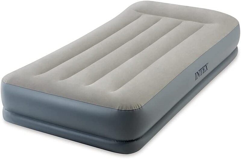 12in Twin Dura Beam Pillow Rest Mid-Rise Airbed with Internal Pump