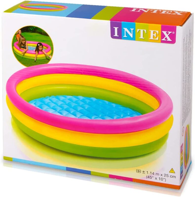 Intex John Adams Leisure 45 Inch Sunset Glow Pool, Multicolore, 57412, Unica