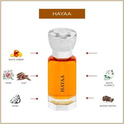 Swiss Arabian Hayaa Perfume Oil For Unisex, 12 ML