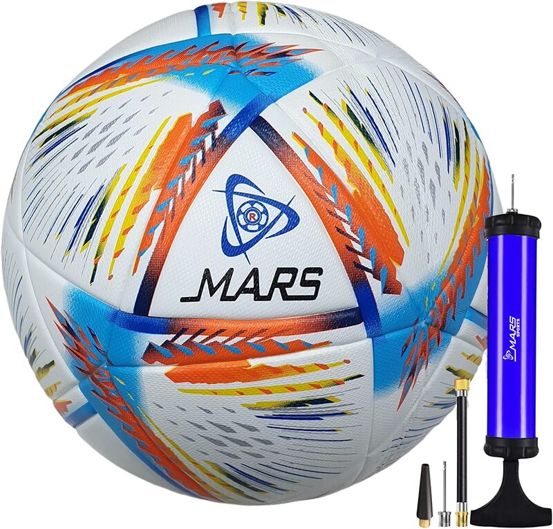 Mars Sports Football SoccerBall with Air Pump & Accessories ( World Cup Match Football)