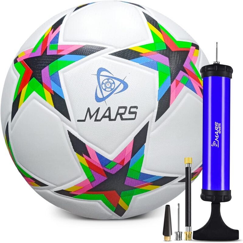 Mars Sports Football with Air Pump & Accessories (Champion - 2)
