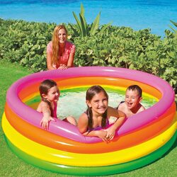 Swimming Pool Inflatable 4 Hoops Sunset 168 x 46 cm