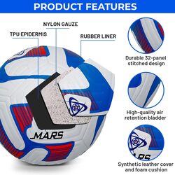 Mars Sports Football with Air Pump & Accessories (Premier - 2)