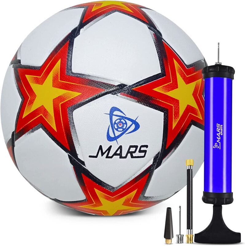 Mars Sports Football with Air Pump & Accessories (Champion - 1)
