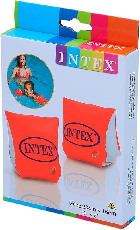 Intex Deluxe Arm Bands Orange 58642