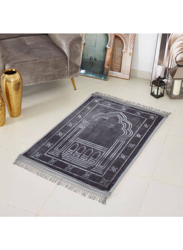 

Homebox Raschel Indoor Prayer Mat, Grey/White