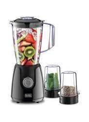 Black+Decker 1.5L Blender with Grinder Mill and Chopper, 400W, BX440-B5, Black