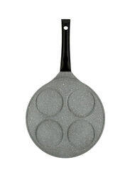 Royalford 49cm Die Cast Aluminum Round Pan Cake Maker, RF9806, 49x28x22cm, Black/Grey