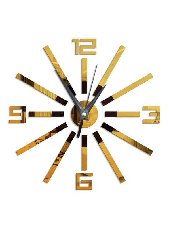 

Sharpdo Artistic Frameless Modern Designed Mirror Surface Indoor Wall Clock, Gold