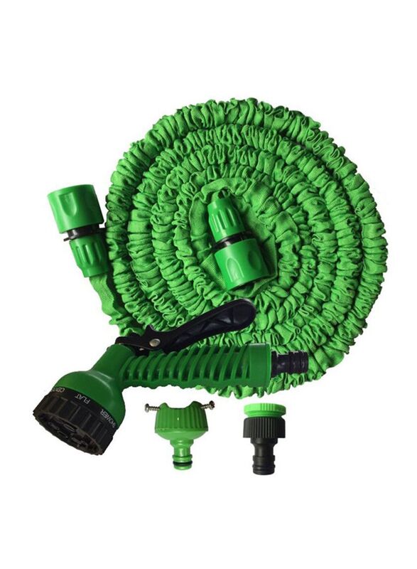 

Cool Baby Polyester Expandable Magic Flexible Outdoor Garden Water Hose with Spray Gun, Green