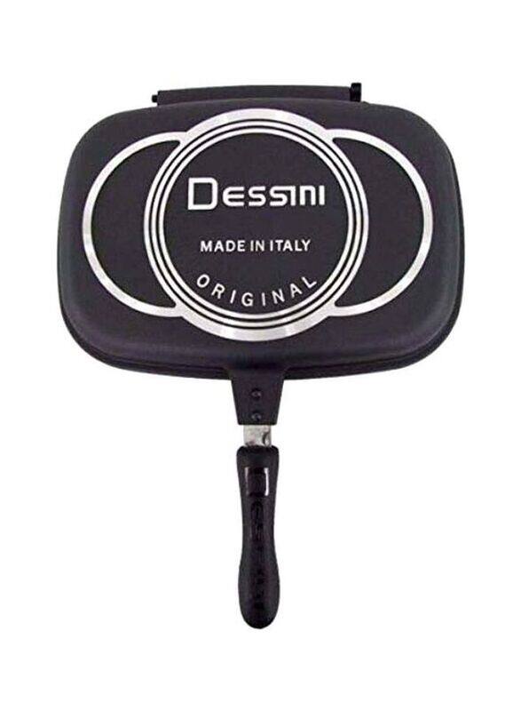 

Dessini 44cm Double Non-Stick Rectangular Grill Pan, RM161-11-7, Black