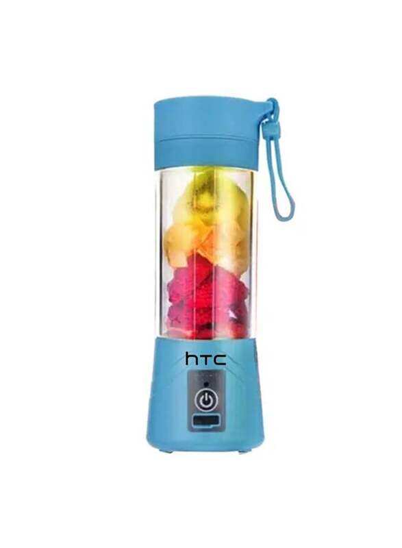 

HTC 380ml Mini Portable Blender and Electric Mixer Food Processor, 3.7W, HTC-122B, Blue