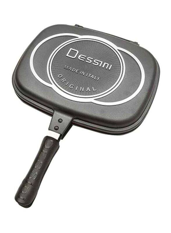 

Dessini 40cm Double Rectangular Fry Pan, Black