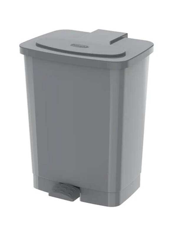 

Cosmoplast Step-On Waste Bin with Pedal, 17L, Pearl Grey