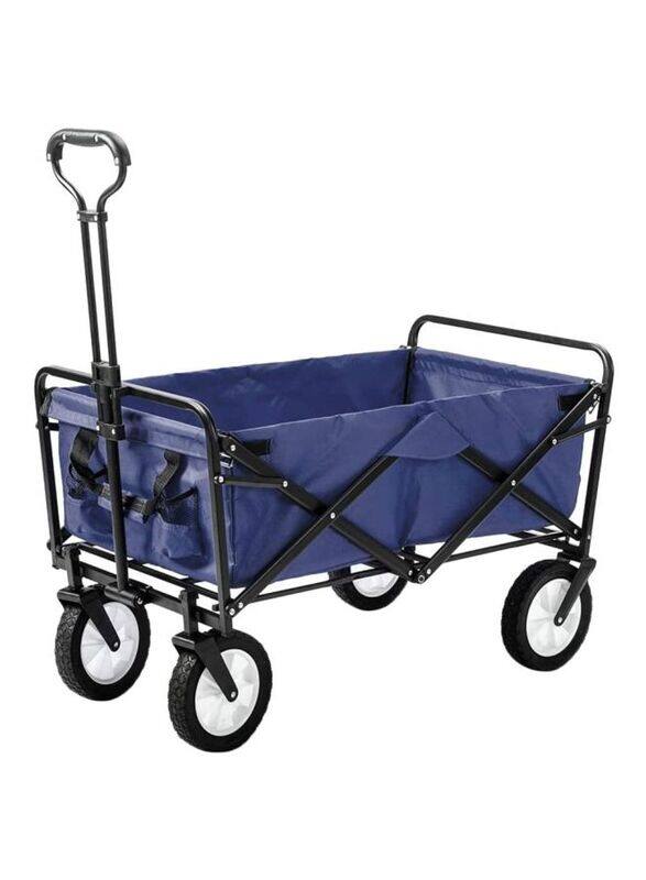 

Cool Baby Foldable Heavy Duty Outdoor Cart Trolley, Deep Blue/Black/White