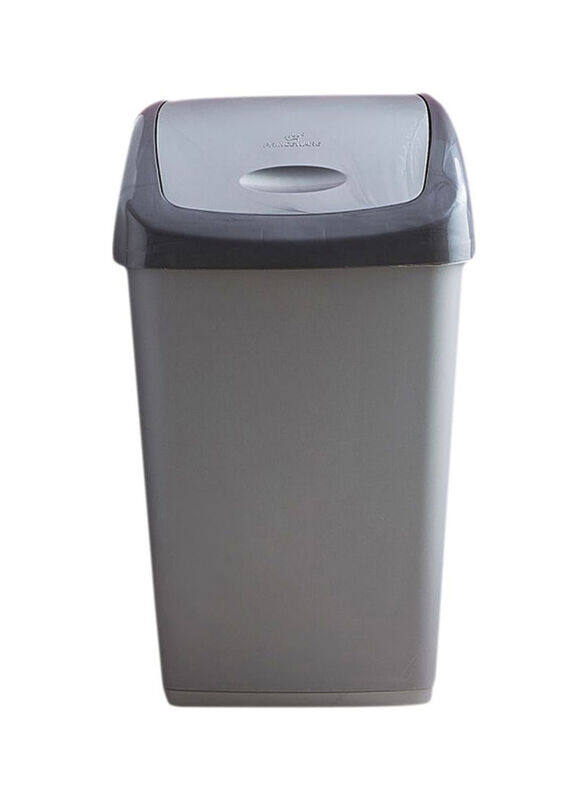 

Homebox Keep Clean Pivot Lid Dustbin, Grey