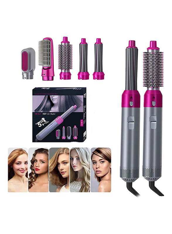 

Htc 5-in-1 Hot Hair Styler, Silver/Pink