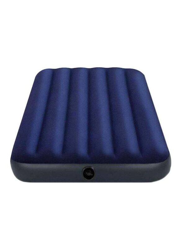 

Intex Twin Dura Beam Series Classic PVC Downy Airbed, Blue