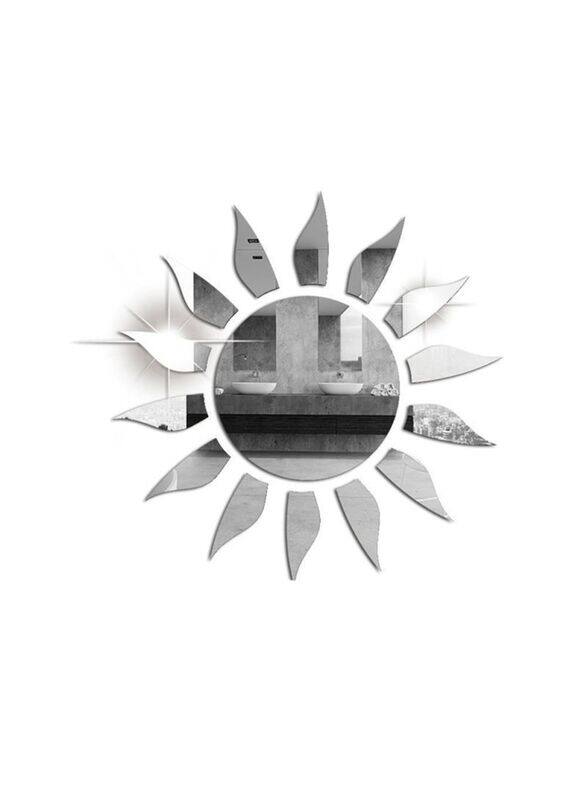 

Sharpdo Indoor Sun Wall Decoration Sticker, Silver