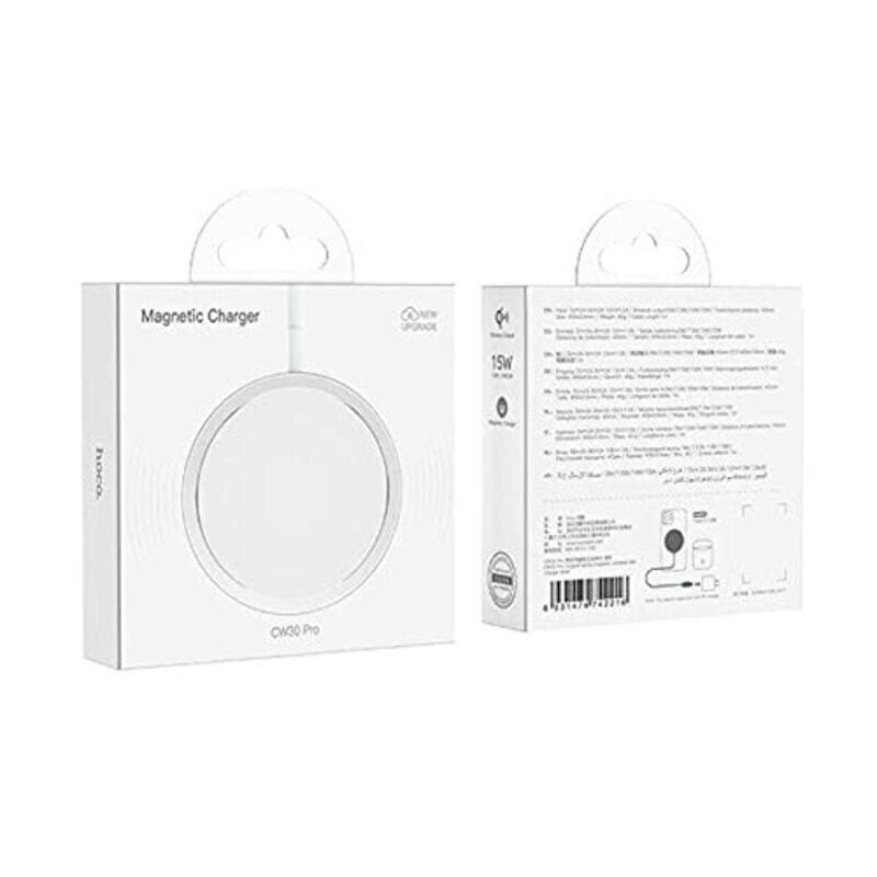 

Hoco CW30 Pro Magnetic Wireless Charging Pad, White