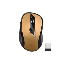 Promate Clix-7 Wireless Optical Normal Mouse, Gold