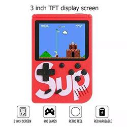 SUP Game Box Plus 400 in 1 Retro Games Upgraded Version Mini Portable Handheld Console, Blue