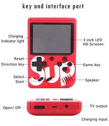 SUP Game Box Plus 400 in 1 Retro Games Upgraded Version Mini Portable Handheld Console, Red