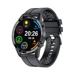 Xcell Classic-3O2 Smart Watch, Black silicone bracelet