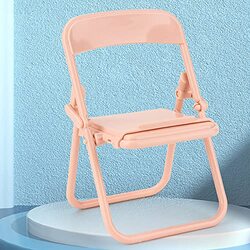 GserGdK Mini Chair Shape Cell Phone Foldable Mobile Phone Holder, Beige